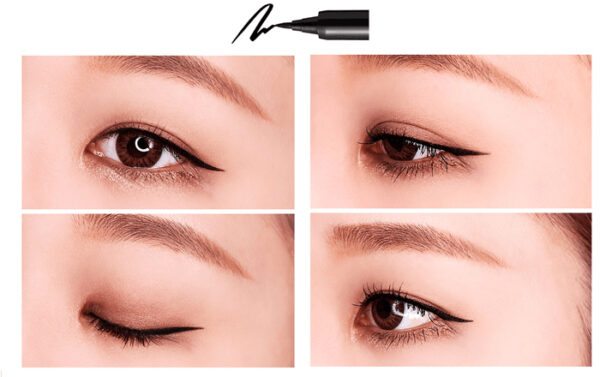 Kẻ Mắt Nước Karadium Waterproof Brush Liner Black - Image 4