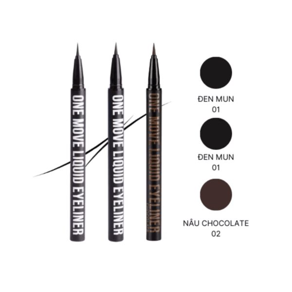 Kẻ Mắt Nước Inglot One Move Liquid Eyeliner 0.55ml - Image 2