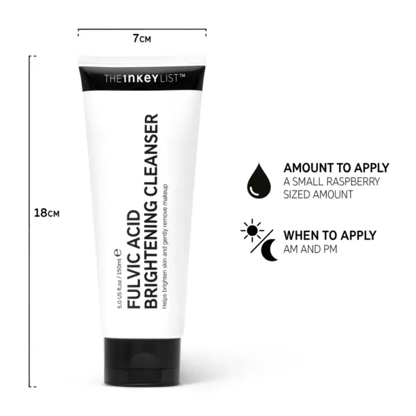 SRM The Inkey List Fulvic Acid Brightening Cleanser 150ml - Image 2