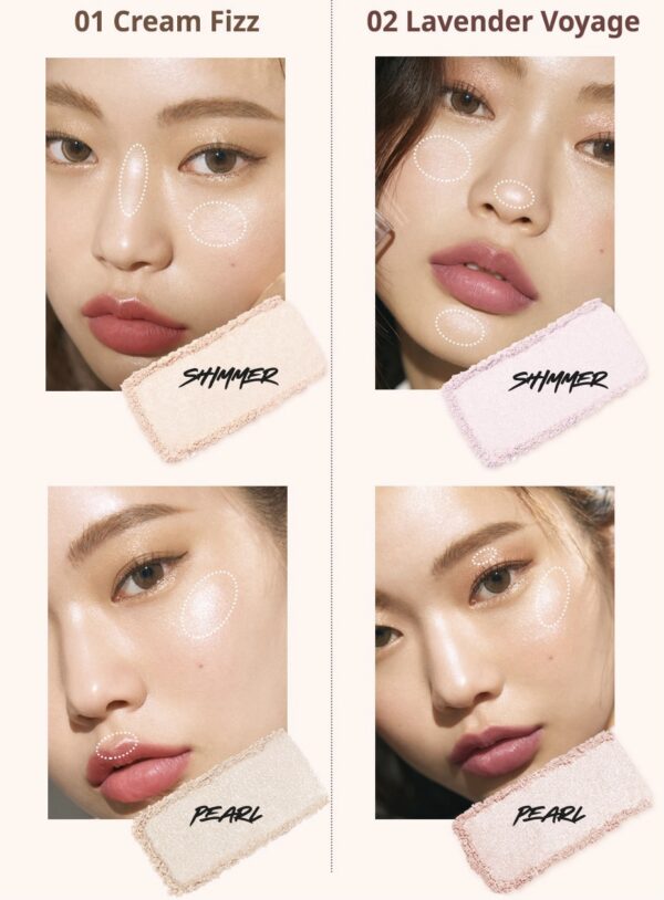 Phấn Bắt Sáng Clio Prism Highlighter Duo - Image 2