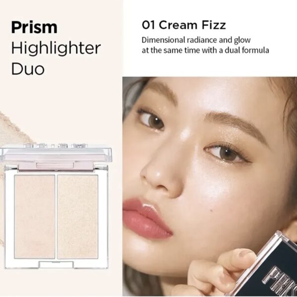 Phấn Bắt Sáng Clio Prism Highlighter Duo - Image 3