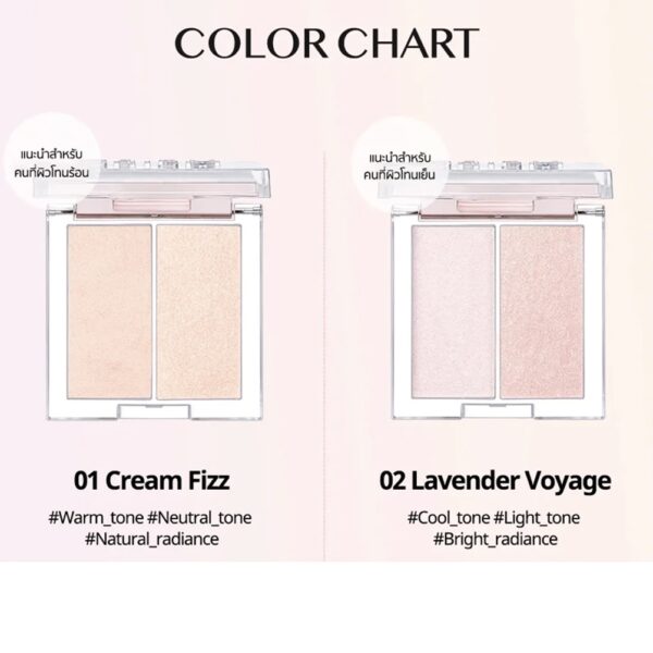 Phấn Bắt Sáng Clio Prism Highlighter Duo - Image 4