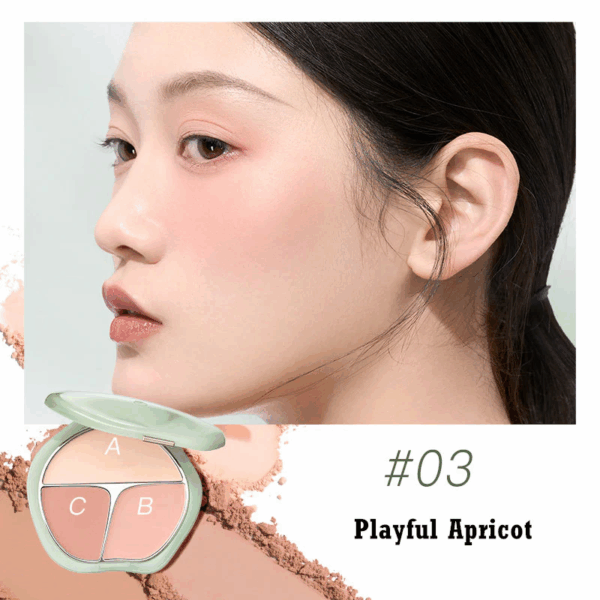 Bảng Má Hồng TIMAGE Green Jade Series Kèm Mút - Image 6