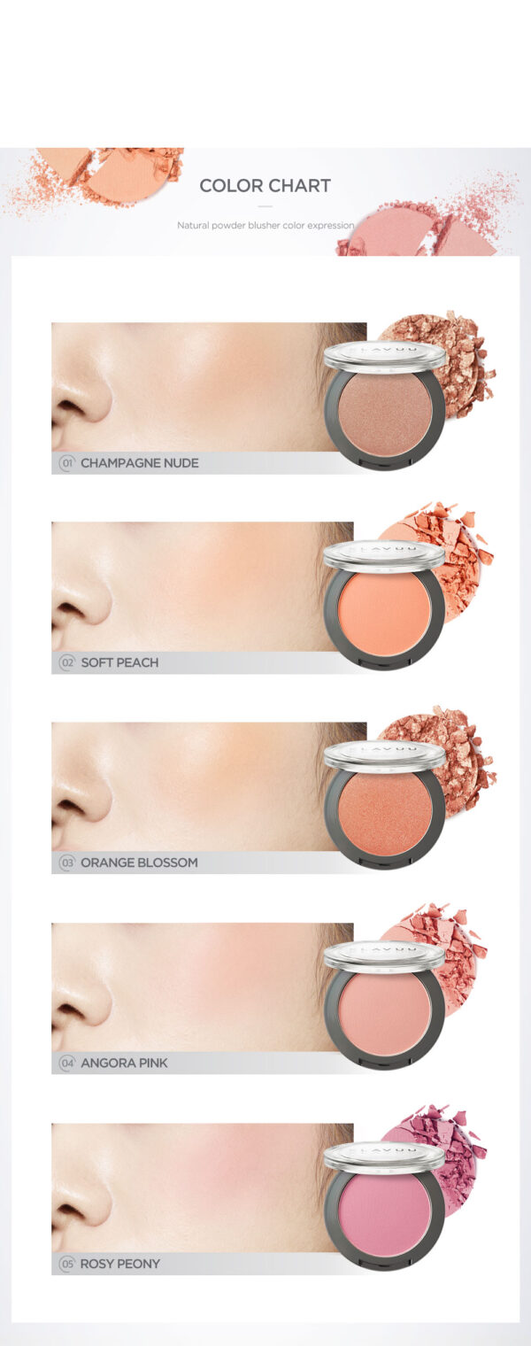 Má Hồng Klavuu Urban Pearlsation Natural Powder Blusher 5.5g - Image 9