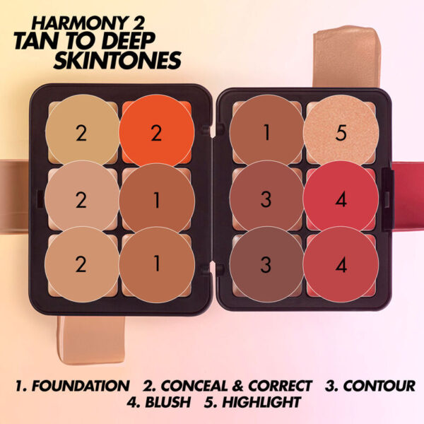 Bảng Má & Nền Make Up For Ever HD Skin 12 Ô - Image 8