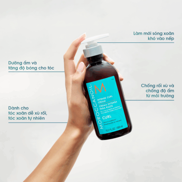 Kem Tóc Tạo Sóng Xoăn Moroccanoil Intense Curl Cream 300ml - Image 3