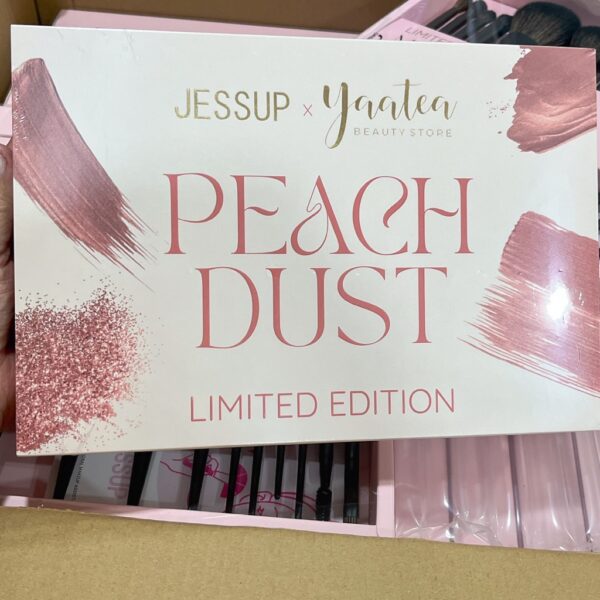 Bộ cọ Jessup x Yaatea Limited Edition Peach Dust 7c + 2 mút - Image 5