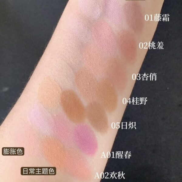 Bảng Má Hồng TIMAGE Green Jade Series Kèm Mút - Image 2