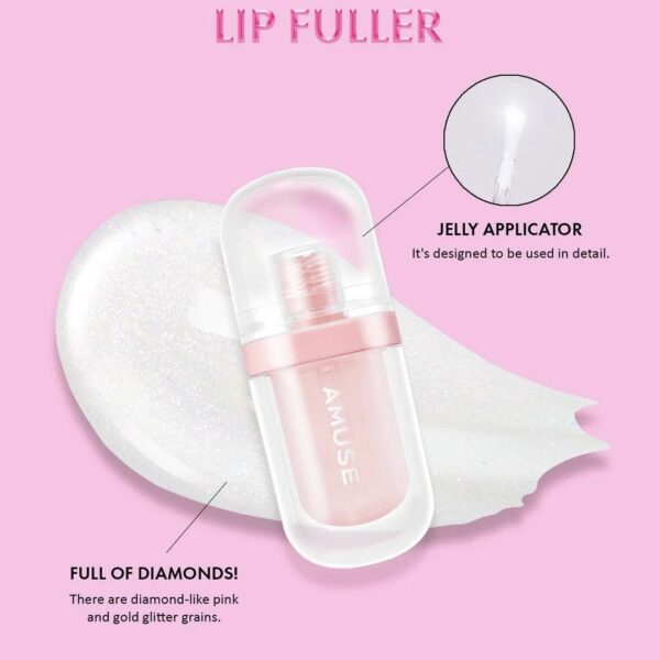 Son Bóng Amuse Lip Fuller Big Diamond 3.8g - Image 4
