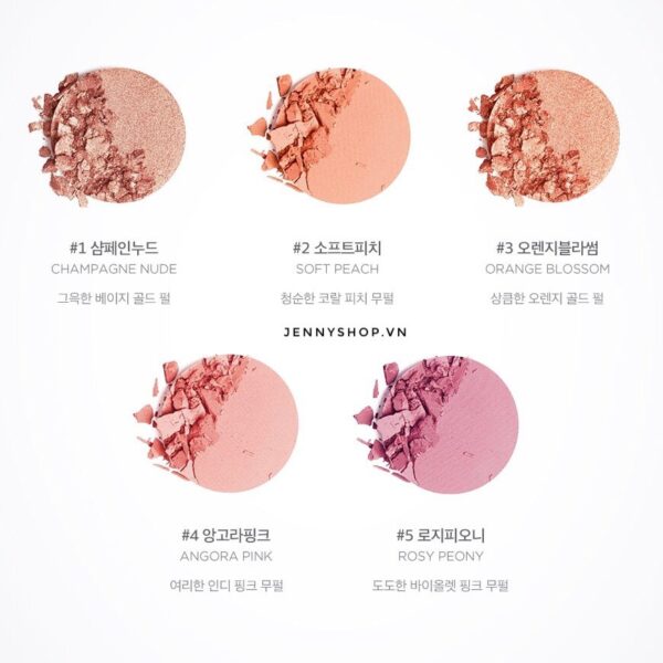 Má Hồng Klavuu Urban Pearlsation Natural Powder Blusher 5.5g - Image 4