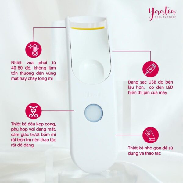 Bấm Mi Fillimilli Heating Eyelash Curler (Usb Type) - Image 7