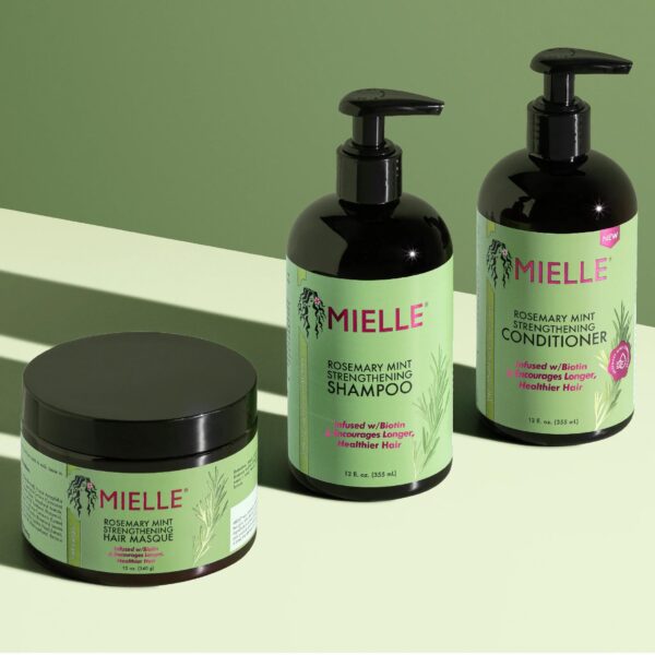 Bộ Sản Phẩm Kích Mọc Tóc Mielle Rosemary Mint Strengthening - Image 6