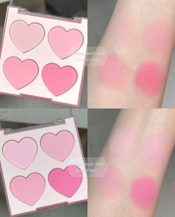 Má Hồng Dasique Blending Mood Cheek 4 Ô Sweet Heart Edition - Image 6
