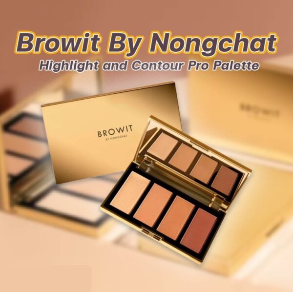 Bảng Highlight & Contour 4 Ô Browit By Nongchat - Image 2
