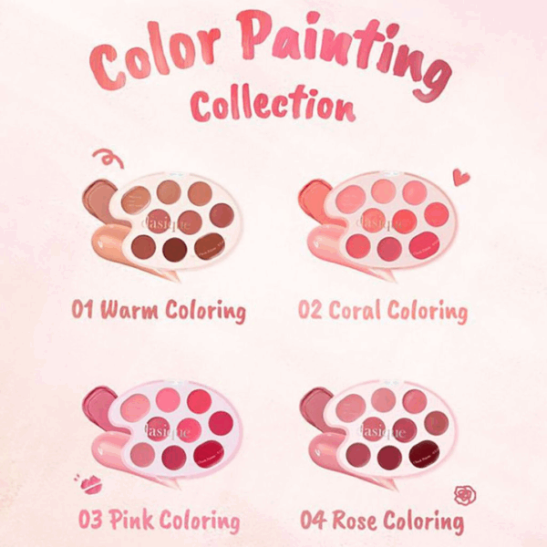 Bảng Son Má Hồng Dasique Mood Painting Lip & Cheek 9 ô 71g - Image 2