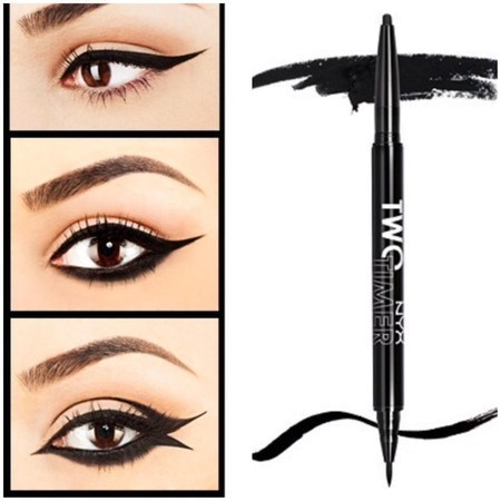 Kẻ Mắt NYX Two Timer Kohl Pencil Liner & Felt Tip Liner - TT01 Jet Black - Image 4