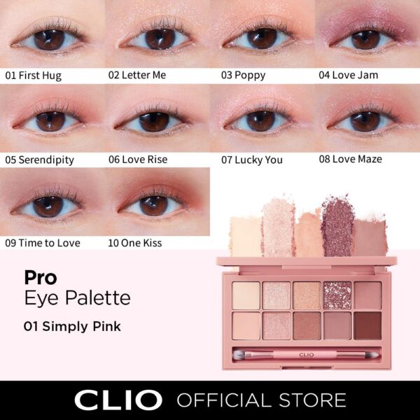Bảng Màu Mắt Club Clio Pro Eye Palette 01 Simply Pink - Image 3