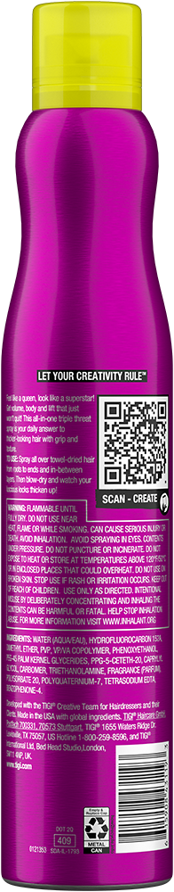 Xịt Tạo Phồng Tóc Bed Head Tigi Superstar Queen For A Day 311ml - Image 7