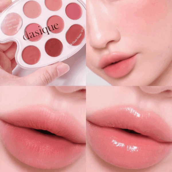 Bảng Son Má Hồng Dasique Mood Painting Lip & Cheek 9 ô 71g - Image 3