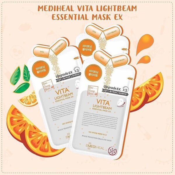 Mặt Nạ Mediheal Vita Light Beam Essential Mask EX 5 Miếng