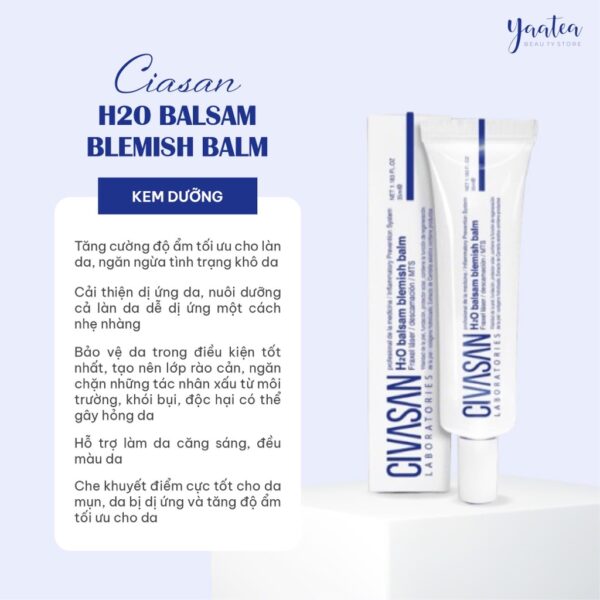 Kem Dưỡng CIVASAN H2O Balsam Blemish Balm 35ml - Image 5