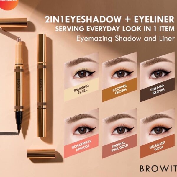 Bút Kẻ Mắt + Nhũ Mắt Nong Chat - Image 4