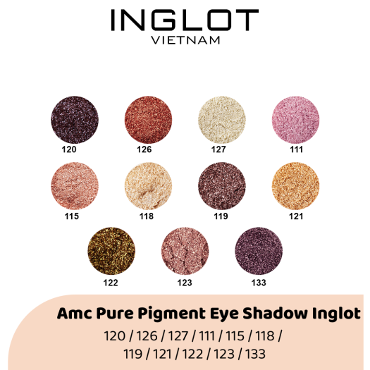 Phấn Mắt Inglot AMC Pure Pigment Eye Shadow 2g - Image 3