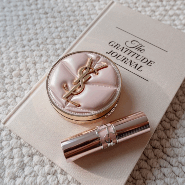 Cushion YSL Glow-Pact Limited 2025 Vỏ Da Hồng Box Đen - Image 6