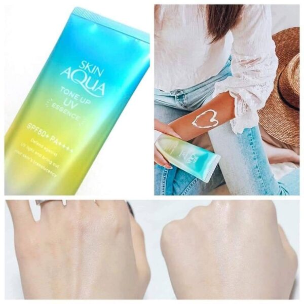 KCN Skin Aqua Tone Up Essence tuýp 80G - Xanh lá - Image 7