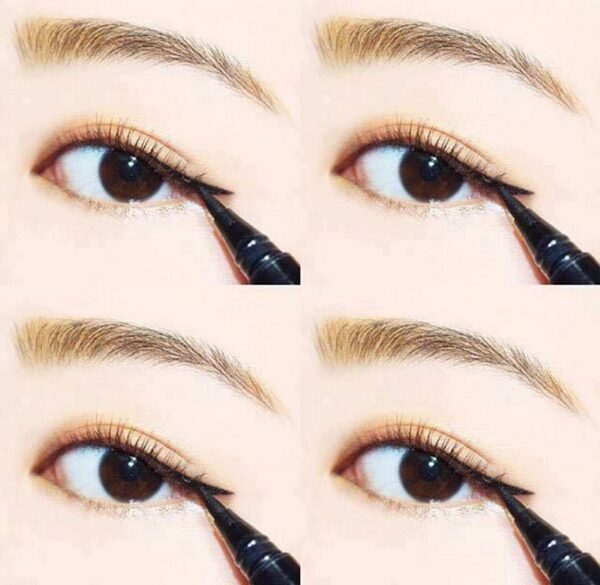 Kẻ Mắt Nước Karadium Waterproof Brush Liner Black - Image 5