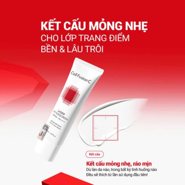 Kem Chống Nắng Cell Fusion C 50ml SPF 50 ( Mẫu Mới ) - Image 4