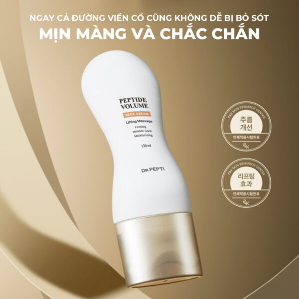 Kem Cổ Dr.Pepti Peptide Volume Neck Cream 120ml - Image 2