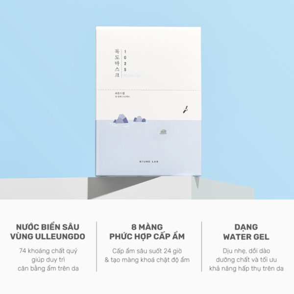 Mặt Nạ Round Lab 1025 Dokdo Hydrating Water Gel - Image 8