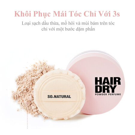 Phấn Gội Khô So’Natural Hương Nước Hoa 4g - Image 4