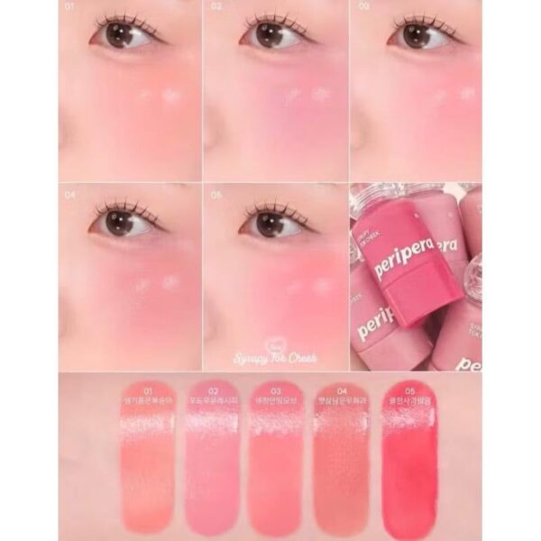 Má Hồng Kem Peripera Syrupy Tok Cheek 9g - Image 7