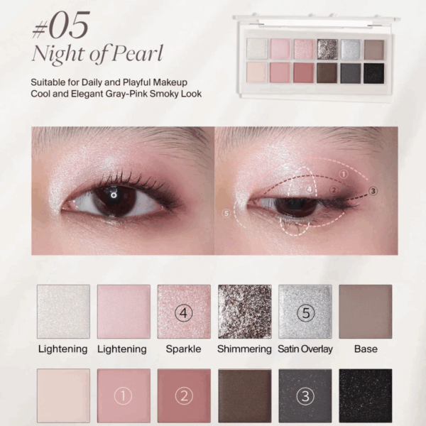 Bảng Mắt JOOCYEE Limited The World Is My Oyster 12ô - Image 4