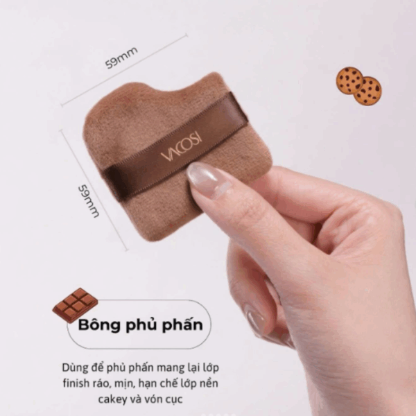 Set 4 Bông Trang điểm Vacosi BP56 - Image 8