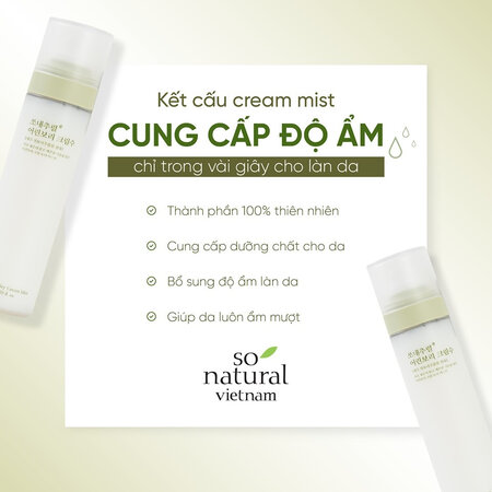 Xịt Khoáng So’Natural Green Barley Cream Mist 120ml - Image 3