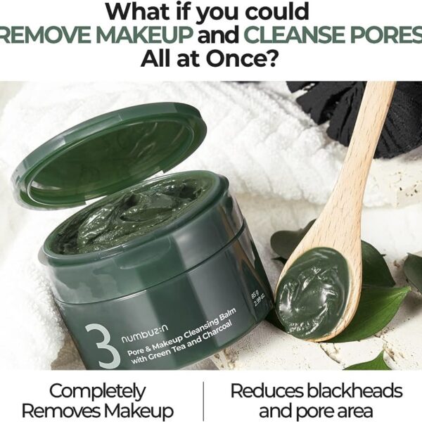 Sáp Tẩy Trang Numbuzin Green Tea & Chacoal 85g - Image 5