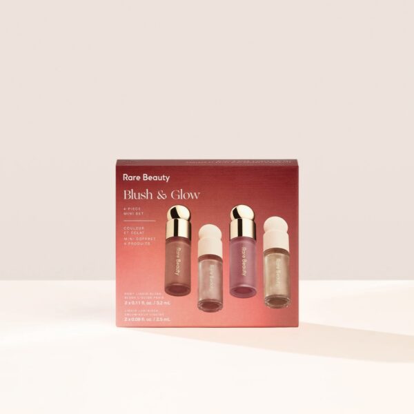 Set Highlight + Má Hồng Rare Beauty Blush & Glow 4 Món - Image 4