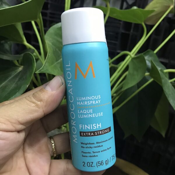 Keo Xịt Tóc Moroccanoil Luminous Hairspray Extra Strong - Image 7